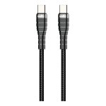 Cabo Imenso Ims-147 Usb-a/type-c 5a Saída 1m Nylon Trançado(preto)