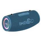 Caixa De Som Imenso X37 80w Rms Bluetooth 16000mah Rgb Ipx6 Cor Azul
